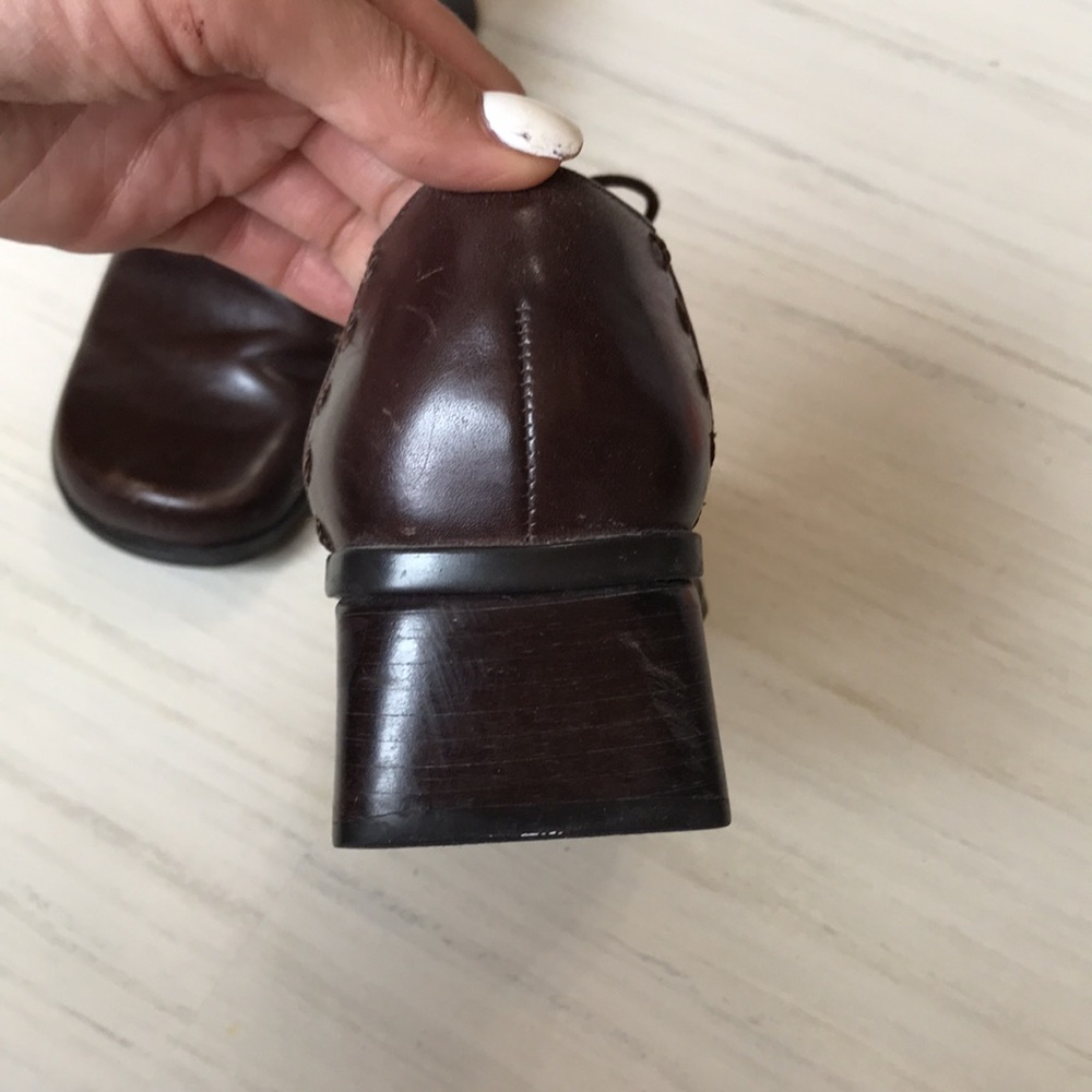 Ea Flexo brown leather shoe Size 7 - Picture 3 of 9